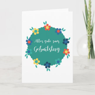 Happy Birthday in German Card