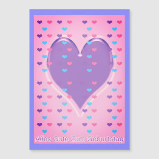 Happy Birthday in German Magnetic Card