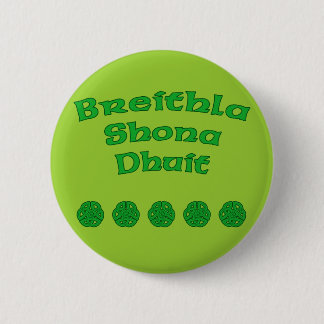 Happy Birthday In Irish 6 Cm Round Badge