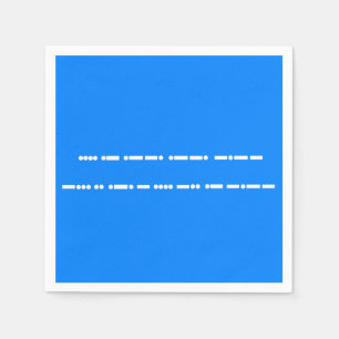 Happy Birthday in Morse Code Napkin