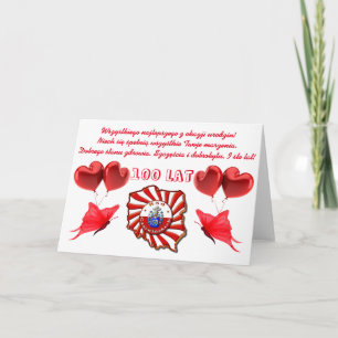 Happy Birthday in Polish Card