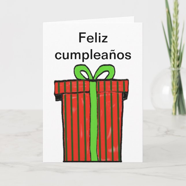 Happy birthday in Spanish Card (Front)