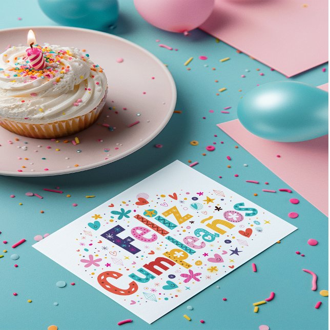 Happy Birthday in Spanish Card (Happy Birthday in Spanish Card)