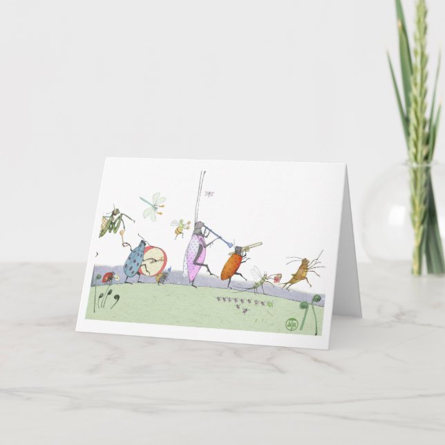 Happy Birthday - Insect Band Card (Front)