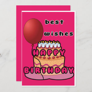 happy birthday invitation