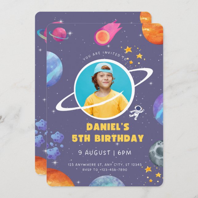 Happy Birthday Invitation (Front/Back)