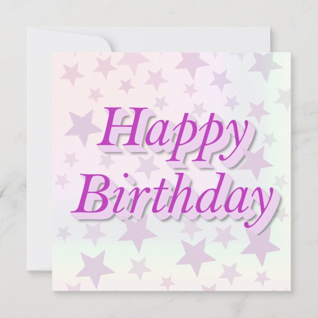 Happy Birthday!! Invitation (Front)