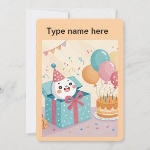  Happy Birthday! Invitation