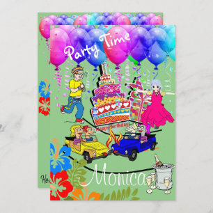 Happy Birthday Invitation Over the Hill