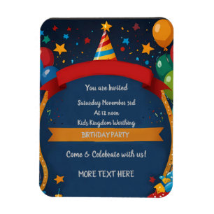 Happy Birthday Invite Magnet