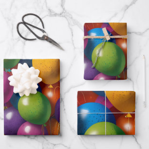 Happy Birthday Invite Wrapping Paper Sheet