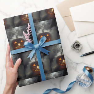 Happy Birthday Jack-o-lantern Wrapping Paper