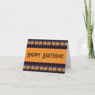 Happy Birthday Jack O'Lanterns Card