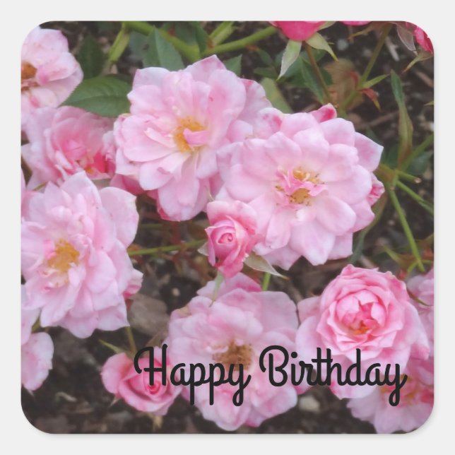 Happy Birthday Jeanne LaJoie Rose #1-2 Stickers (Front)