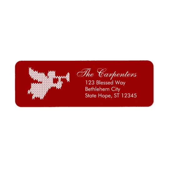 Happy Birthday Jesus Angel Christian Religious Return Address Label