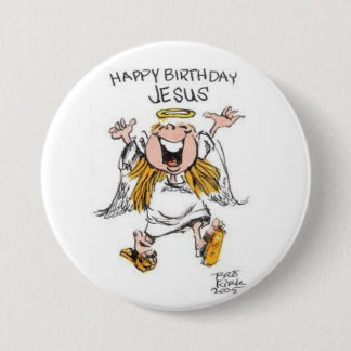 happy birthday Jesus button