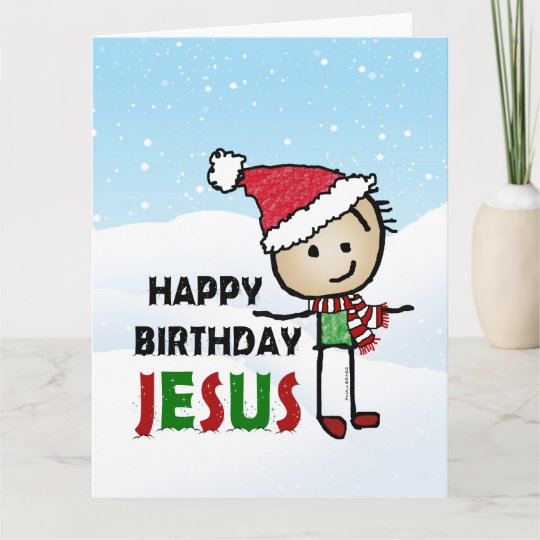 Happy Birthday Jesus Card Uk 0599