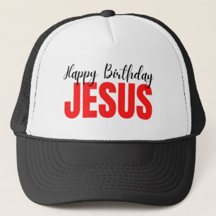 Happy Birthday Jesus Christmas Trucker Hat