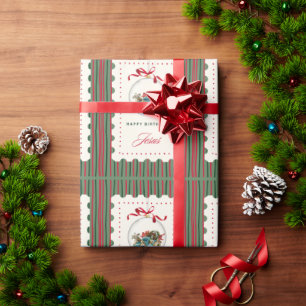"Happy Birthday Jesus' - Faith Based Christmas Wrapping Paper