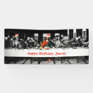 Happy Birthday, Jesus! Funny Christmas Banner