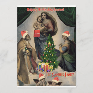 Happy Birthday, Jesus! Funny Christmas Invitation