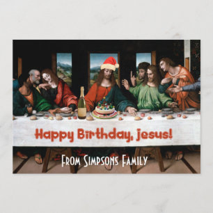 Happy Birthday, Jesus! Funny Christmas Invitation