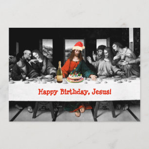 Happy Birthday, Jesus! Funny Christmas Invitation