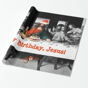 Happy Birthday, Jesus! Funny Christmas Wrapping Paper