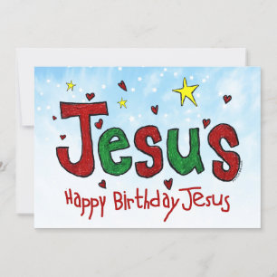 Happy Birthday Jesus Holiday Card