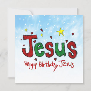 Happy Birthday Jesus Holiday Card