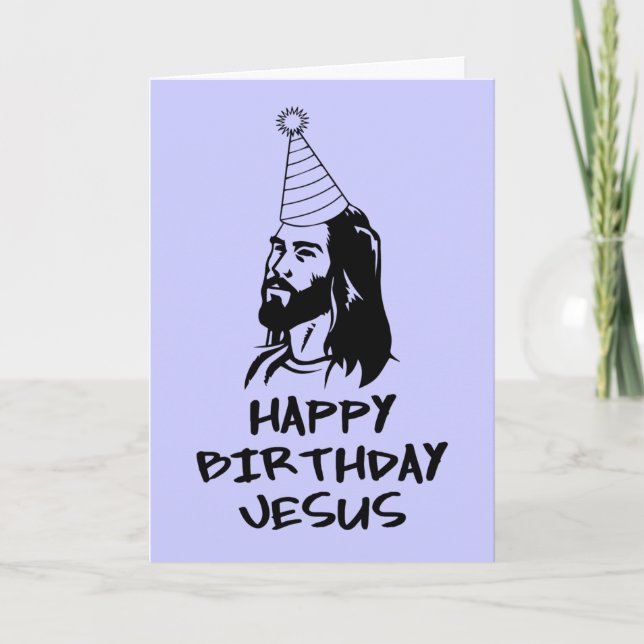 Happy Birthday Jesus Holiday Card (Front)