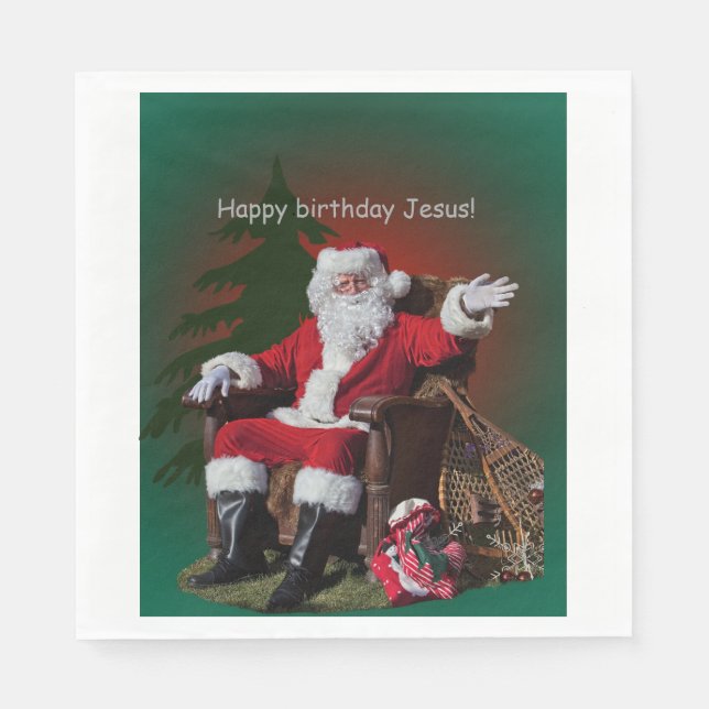 HAPPY BIRTHDAY JESUS NAPKIN (Front)