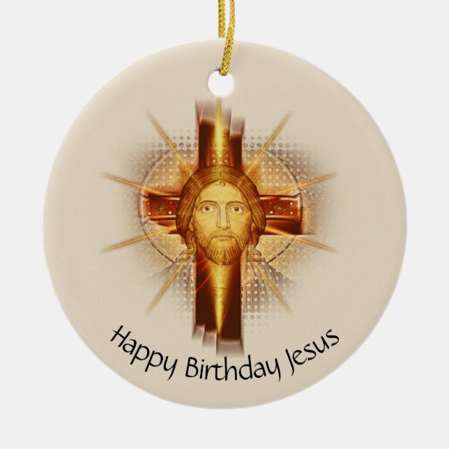 Happy Birthday Jesus Ornament (Front)