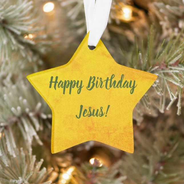Happy Birthday Jesus Ornament (Tree)