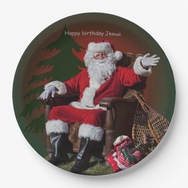 HAPPY BIRTHDAY JESUS PAPER PLATE (Front)