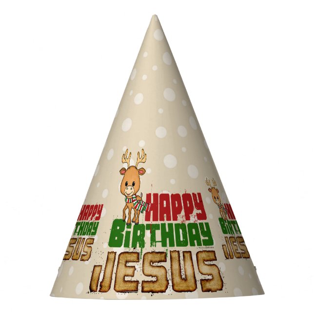 Happy Birthday Jesus Party Hat (Front)