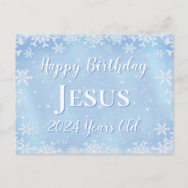 Happy Birthday Jesus Postcard (Front)