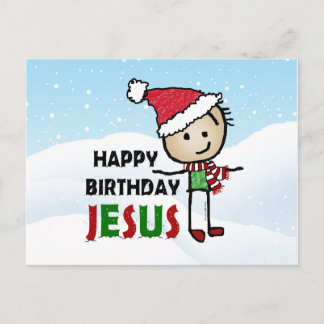 Happy Birthday Jesus Postcard