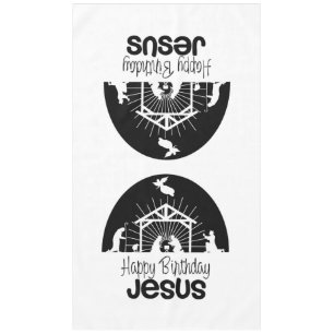 Happy Birthday Jesus Tablecloth