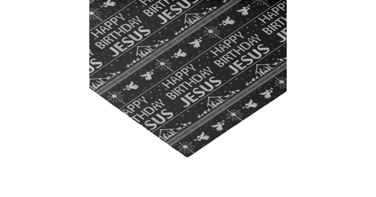 Happy Birthday Jesus UCS Christian Religious Tissue Paper Zazzle