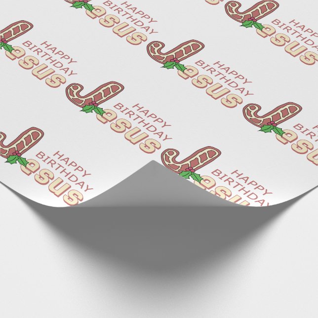 Happy Birthday Jesus Wrapping Paper (Corner)
