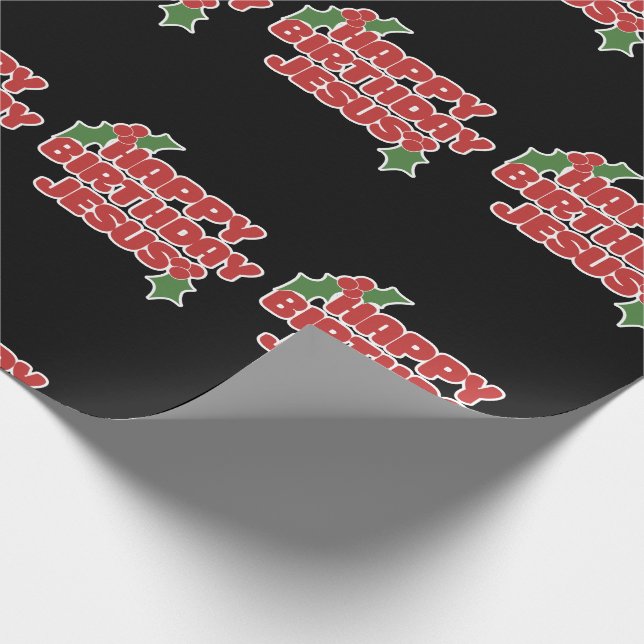 Happy Birthday Jesus Wrapping Paper (Corner)