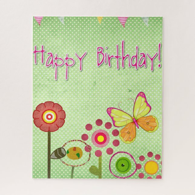 Happy Birthday Jigsaw Puzzle (Vertical)