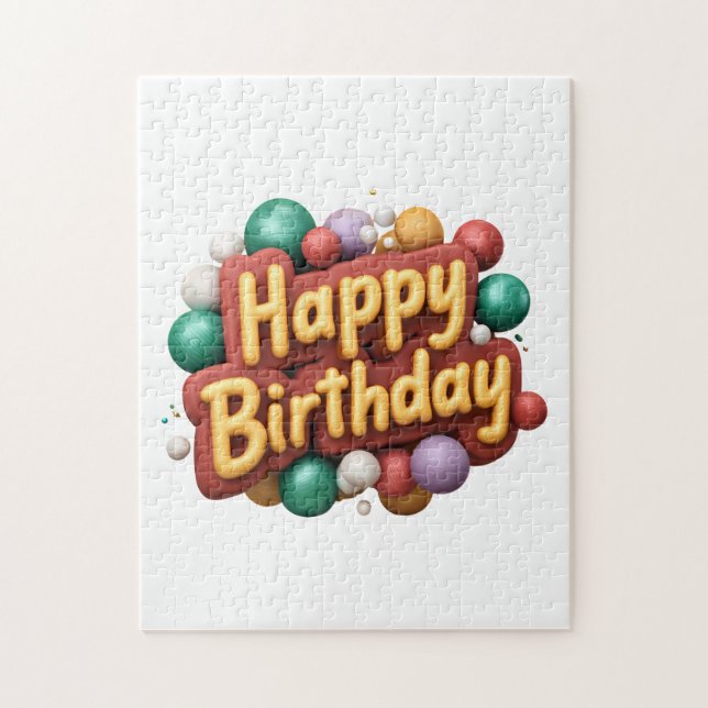 happy birthday jigsaw puzzle (Vertical)
