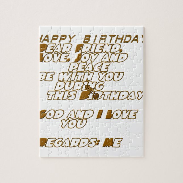 Happy Birthday Jigsaw Puzzle (Vertical)