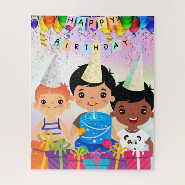 Happy Birthday Jigsaw Puzzle (Vertical)