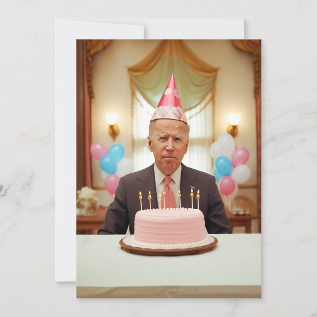 Happy Birthday Joe Invitation (Front)