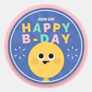 Happy Birthday Join Us Envelope Seal