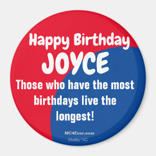 Happy Birthday JOYCE Refrigerator Magnet