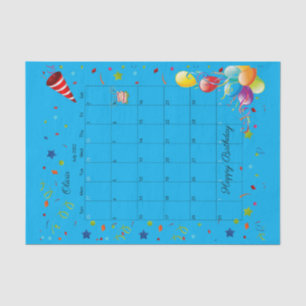 Happy Birthday July 2022 Tissue Paper